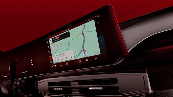 Нов мултимедијален дисплеј на Renault Clio со навигација во реално време на Google Maps.