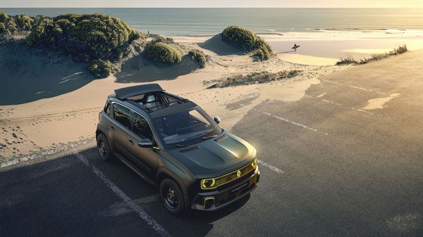 сатен зелена боја - R4 flower power concept - Renault