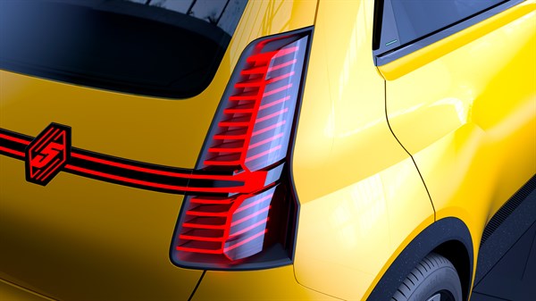 задно аеро светло - електричен прототип на Renault 5 E-Tech